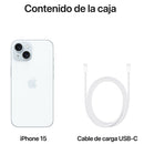 Celular iPhone 15 128GB  Azul - Puerto SIM