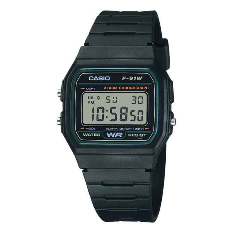 Reloj Casio Referencia F-91W-3DG Deportivo Retro Original