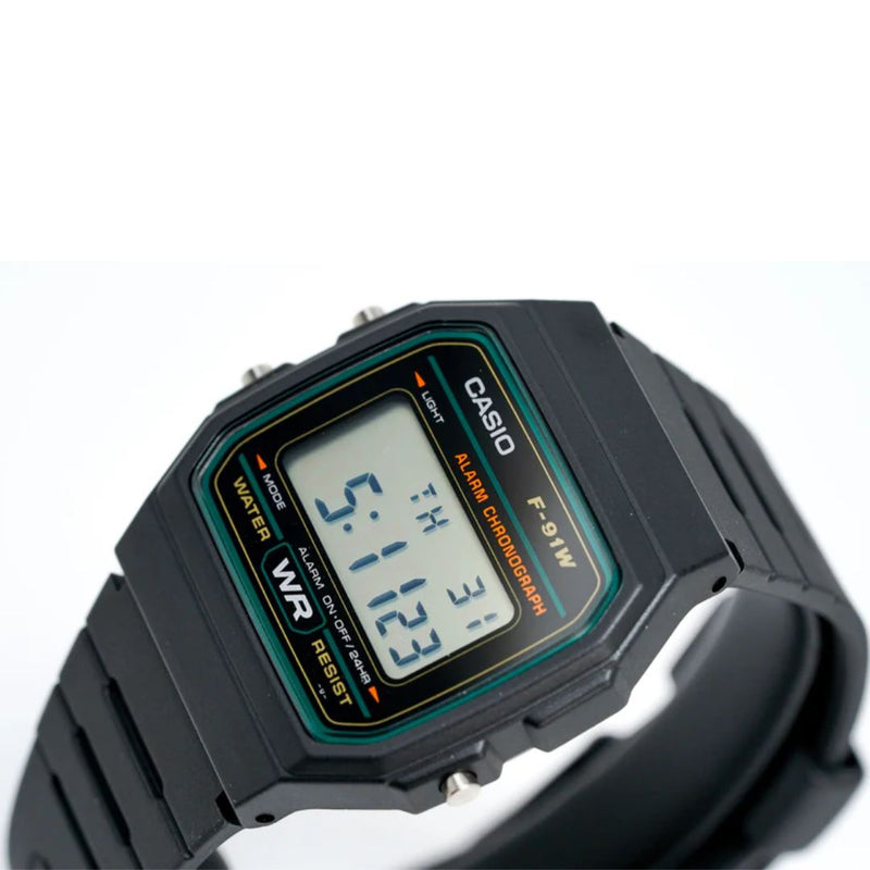 Reloj Casio Referencia F-91W-3DG Deportivo Retro Original