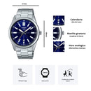 Reloj Casio Referencia MTP-VD02D-2E Diseño Elegante