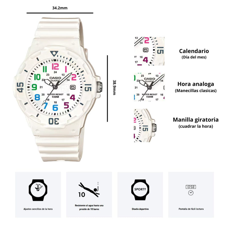 Reloj Casio Modelo LRW-200H-7B Diseño Deportivo