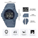 Reloj Casio Modelo W-219HC-2B Diseño Deportivo