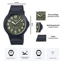 Reloj Casio Modelo MW-240-3BV Diseño Deportivo