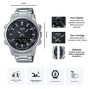 Reloj Casio AMW-880D-1A Analogo/Digital - Elegante