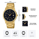 Casio Referencia MTP-V002G-1B Diseño Elegante