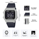 Reloj Casio Unisex Modelo W-217HM-7B Diseño clásico