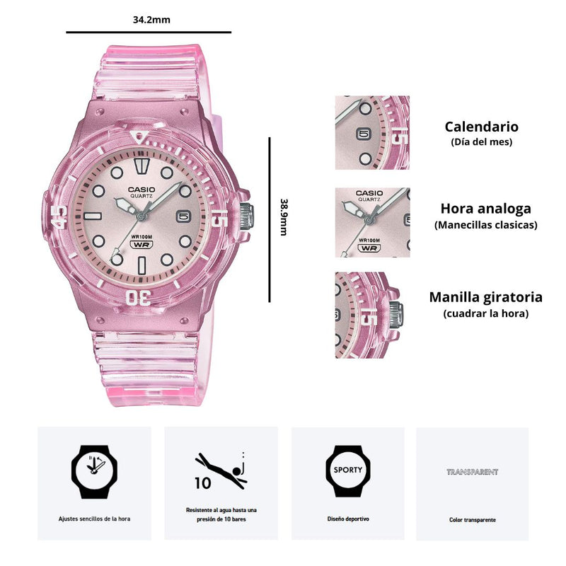 Reloj Casio LRW-200HS-4E Diseño Juvenil