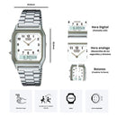 Reloj Casio Modelo AQ-230A-7B Diseño Vintage