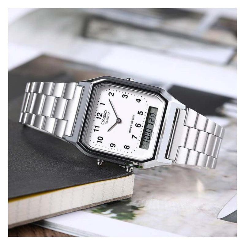 Reloj Casio Referencia AQ-230A-7B Diseño Vintage