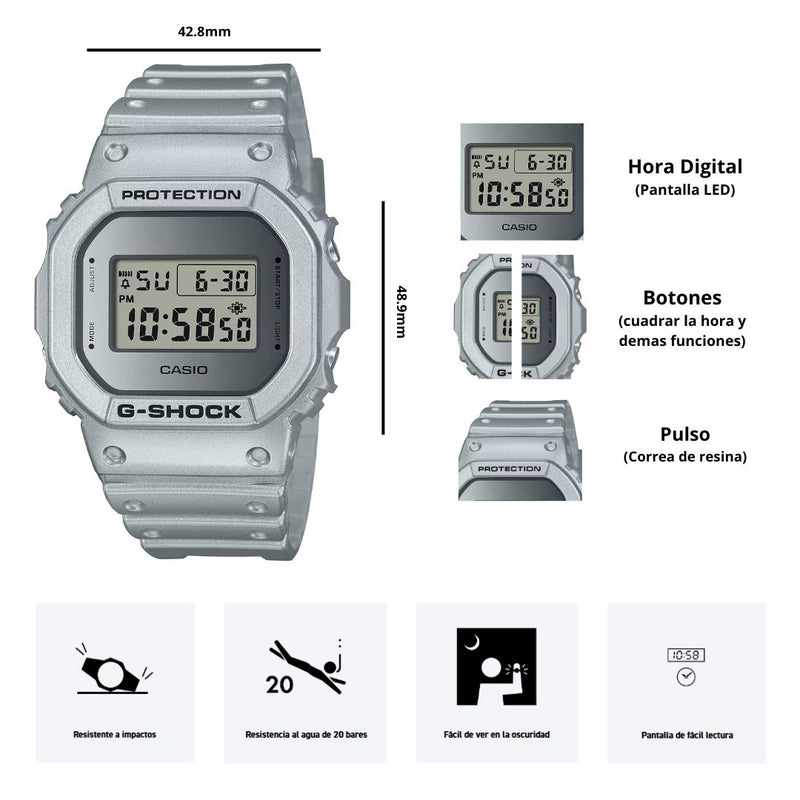 Reloj Casio G-SHOCK DW-5600FF-8D Diseño Casual