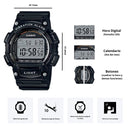 Reloj Casio Modelo W-736H-1A Diseño Deportivo