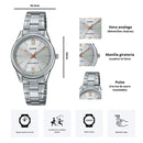 Reloj Casio Referencia LTP-V005D-7B2 Diseño Elegante