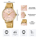 Reloj Casio Modelo LTP-VT01G-4B Diseño Elegante