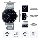 Reloj Casio Modelo MTP-VT01D-1B2 Diseño Elegante
