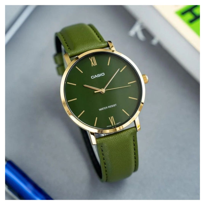 Reloj Casio Modelo MTP-VT01GL-3B Diseño Elegante