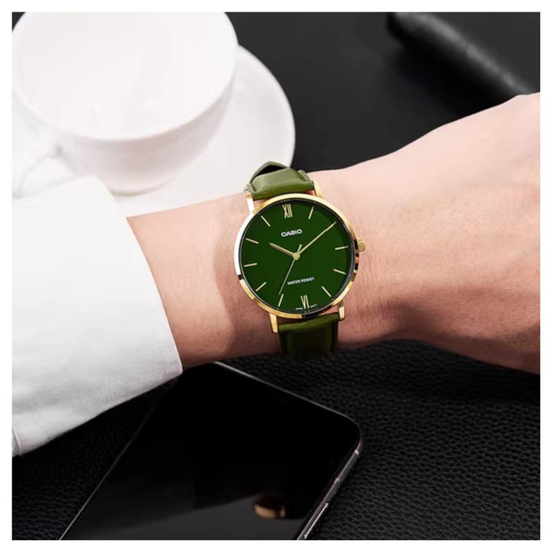 Reloj Casio Modelo MTP-VT01GL-3B Diseño Elegante