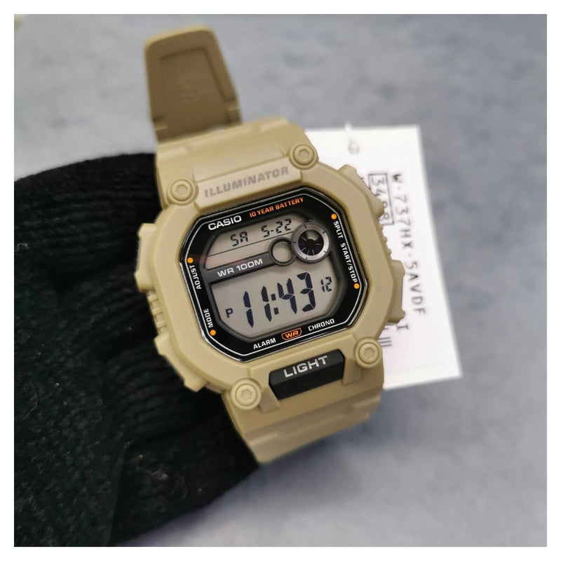 Reloj de Casio Modelo W-737HX-5A Diseño Deportivo