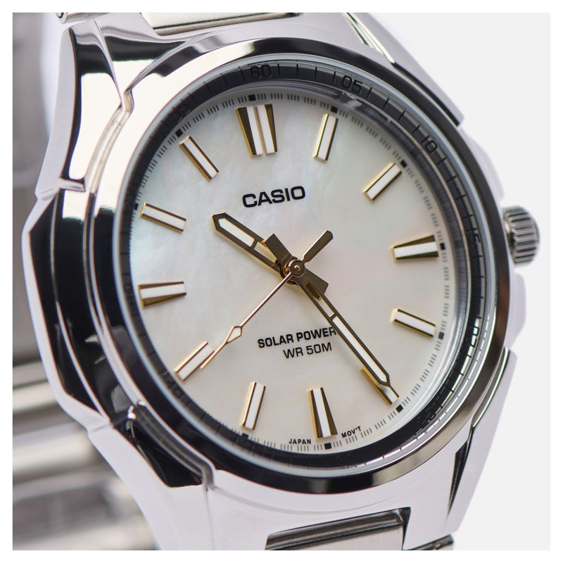 Reloj Casio Caballero Con Energia Solar MTP-RS100S-7A - Elegante