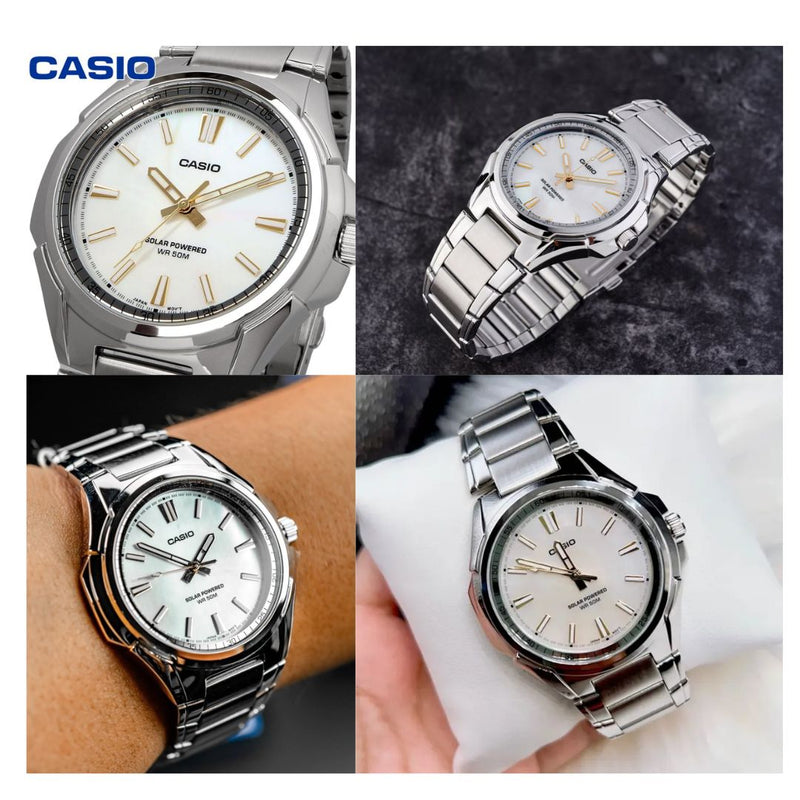 Reloj Casio Caballero Con Energia Solar MTP-RS100S-7A - Elegante