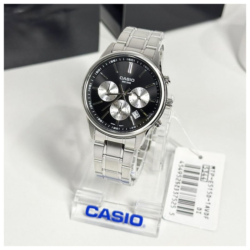 Reloj Casio Caballero MTP-E515D-1A Diseño Elegante