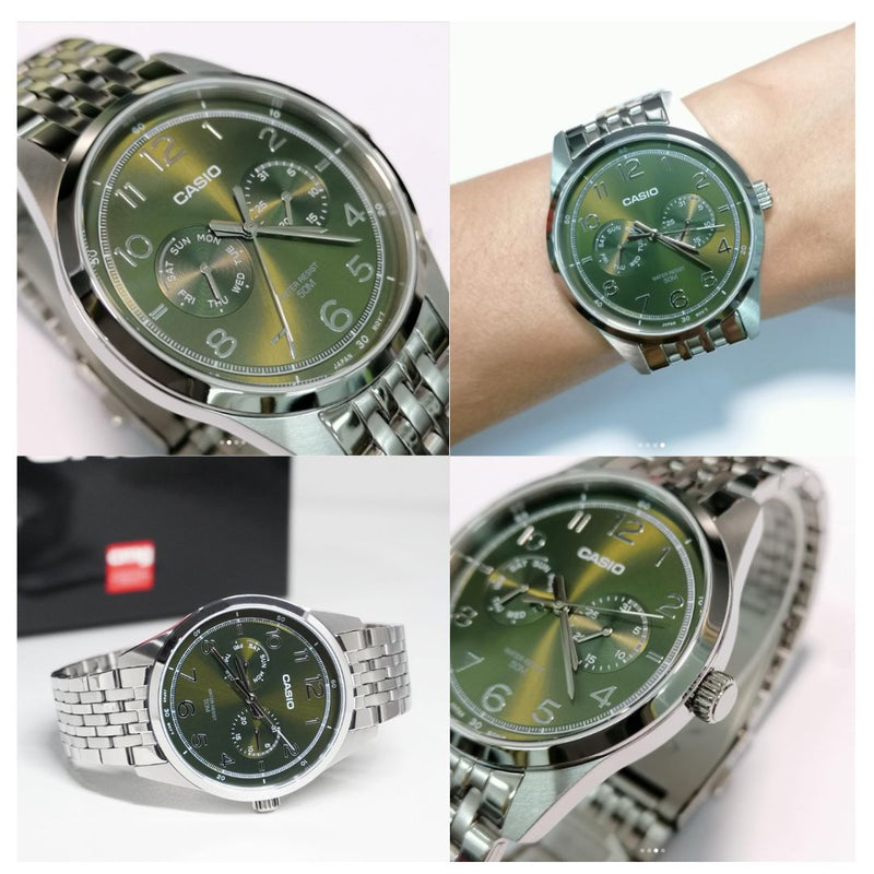 Reloj Casio Caballero MTP-E340D-3A Diseño Elegante