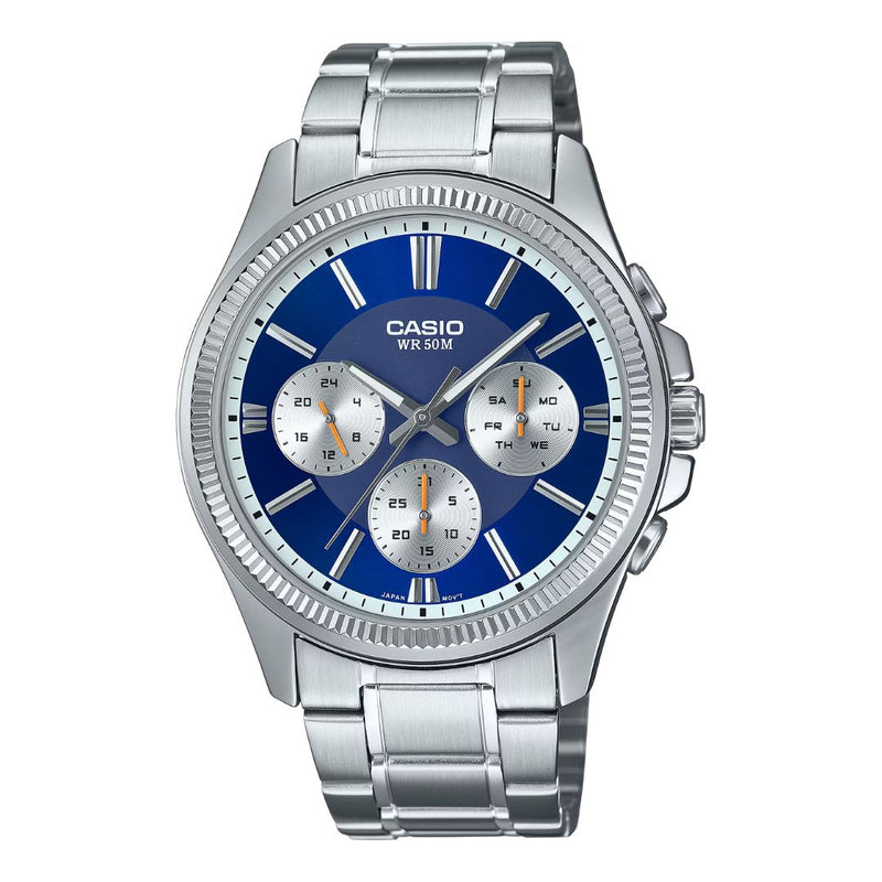 Reloj Casio Modelo MTP-1375D-2A1 Para Caballero Diseño Elegante