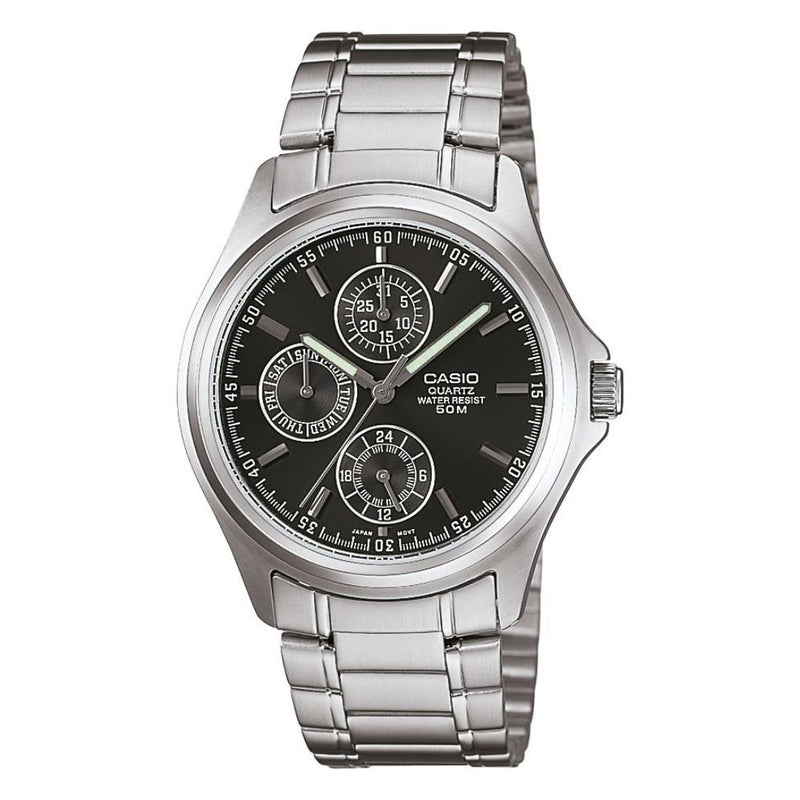 Reloj Casio Modelo MTP-1246D-1A Para Caballero Diseño Elegante