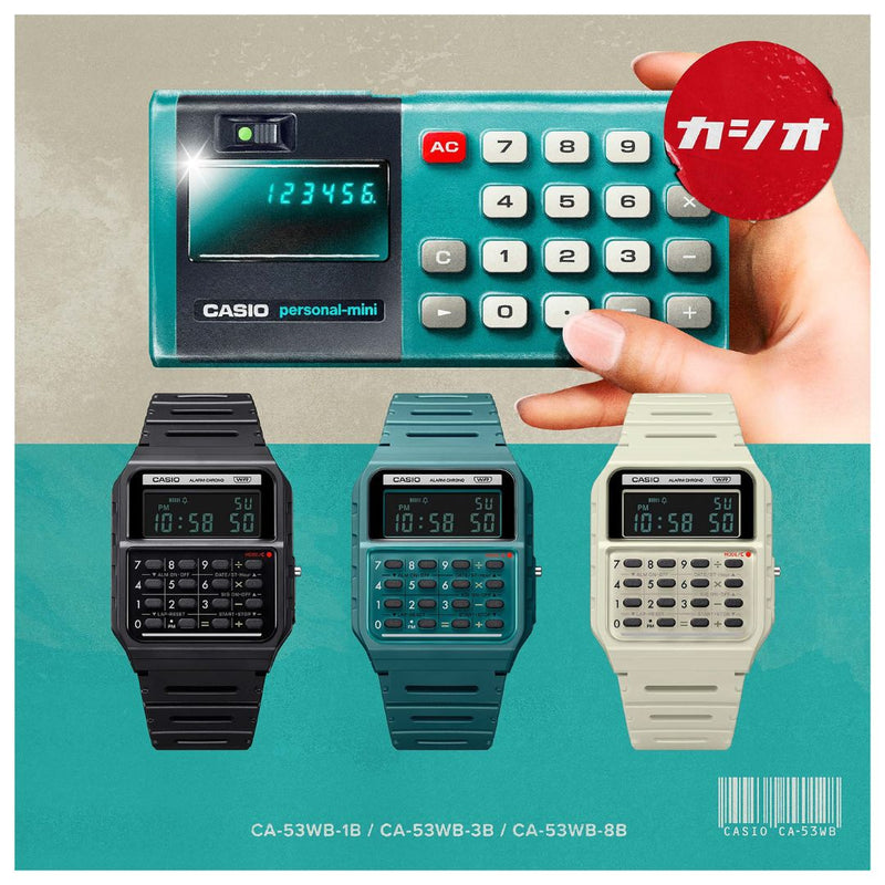 Reloj Casio Referencia CA-53WB-8B Diseño Deportivo