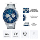 Reloj Casio Modelo MTP-1374D-2A3 Diseño Elegante