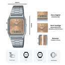 Reloj Casio Unisex AQ-230A-4A Diseño Vintage