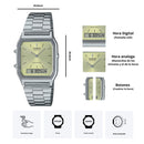 Reloj Casio Unisex AQ-230A-9A Diseño Vintage