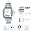 Reloj Casio Unisex AQ-230A-7D Diseño Vintage