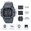Reloj Casio Modelo AE-1600H-8B Diseño Deportivo