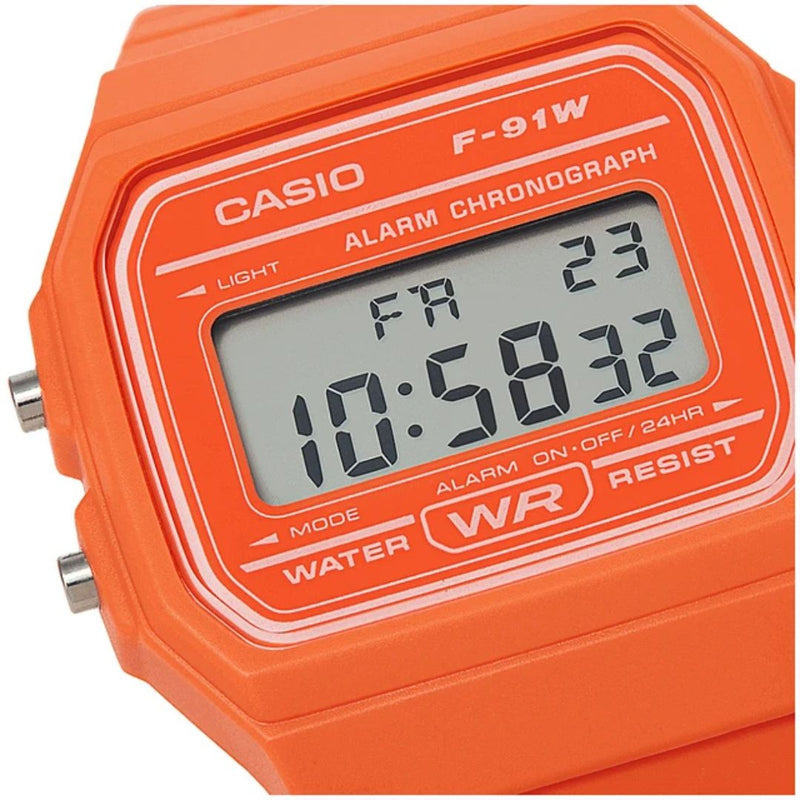 Reloj Casio Referencia F-91WC-4A2 Deportivo Retro Original