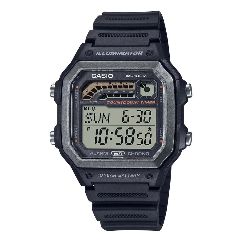 Reloj Casio Caballero Referencia WS-1600H-1A Diseño Deportivo