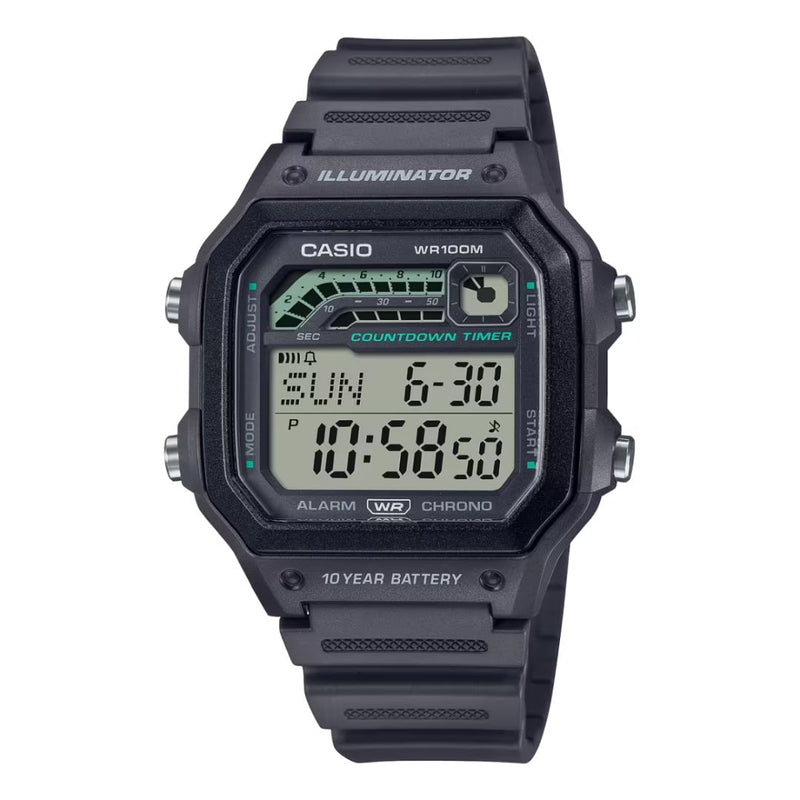 Reloj Casio Caballero Referencia WS-1600H-8A Diseño Deportivo