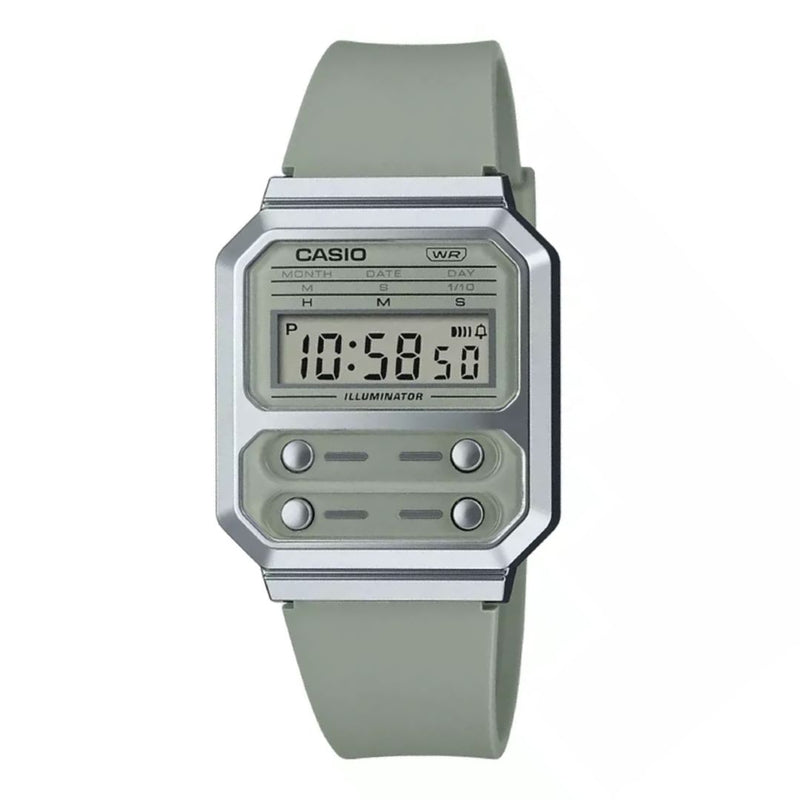 Reloj Casio Modelo A100WEF-3A Diseño Clasico Vintage - Verde