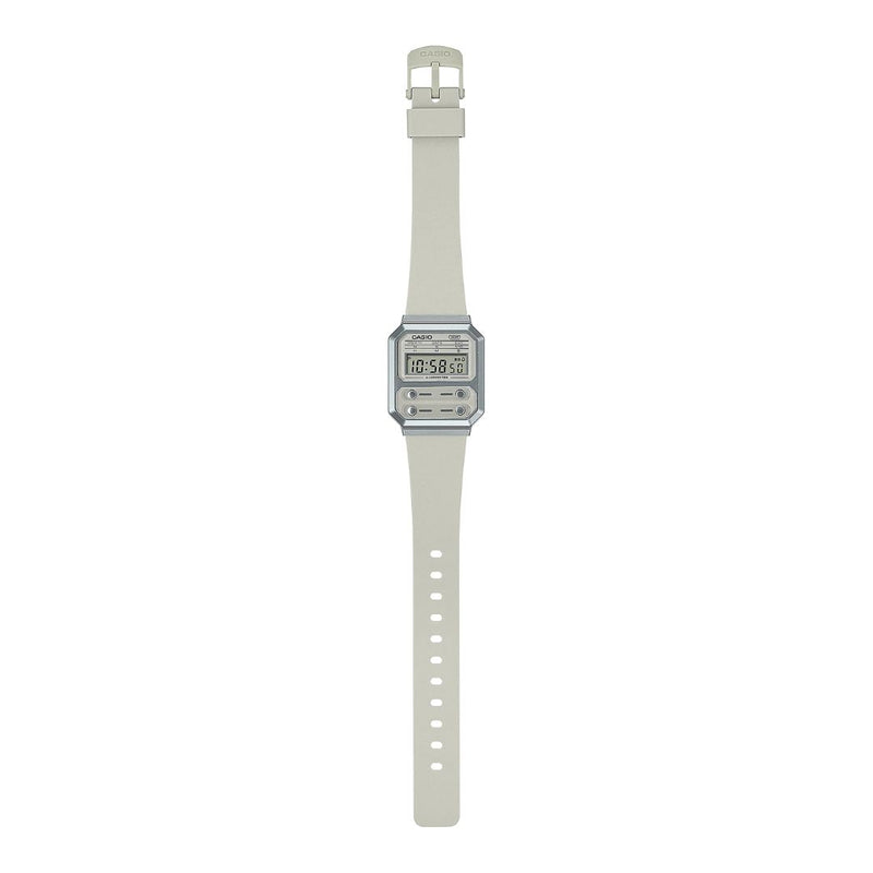 Reloj Casio Modelo A100WEF-8A Diseño Clasico Vintage - Beige