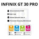 Celular INFINIX GT 30 Pro 512GB/12GB RAM - Plateado