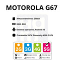 Celular MOTOROLA G67 5G 256GB/8GB - Gris