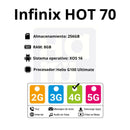 Celular Infinix Hot 70 4G 256GB/8GB - Negro