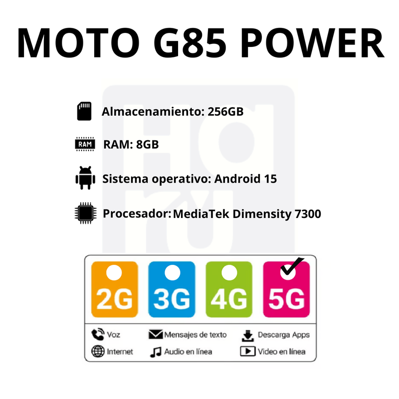 Celular MOTOROLA G86 POWER 5G 256GB/8GB - Verde