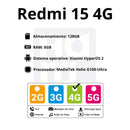 Celular Xiaomi Redmi Note 15 4G 128GB/6GB RAM - Negro