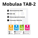 Tablet Mobulaa TAB-2 Con Teclado De 64GB/4GB - Verde