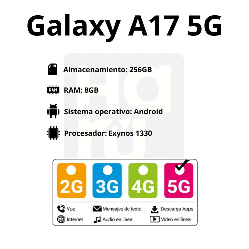 Samsung Galaxy A17 5G De 256GB/8GB RAM - Azul
