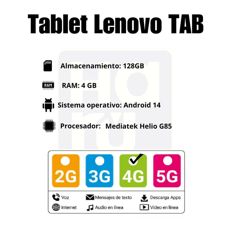 Tablet LENOVO 10" Pulgadas Tab 10 128GB WiFi Gris
