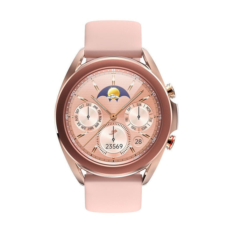 Reloj inteligente Mobulaa Modelo SK8 Smarwatch Pulsera de Cuero