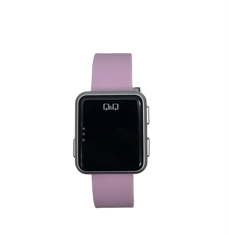 Reloj de pulsera digital Q&Q G03A-502VY en banda morada