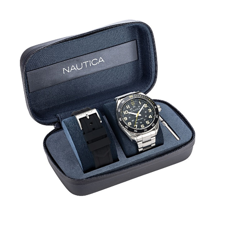 Reloj Caballero Nautica modelo  NAPKBS224 Plateado