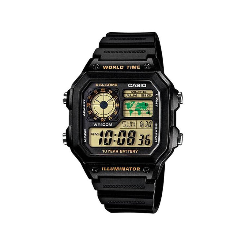 Reloj Casio Modelo AE-1200WH-1B Diseño Clásico